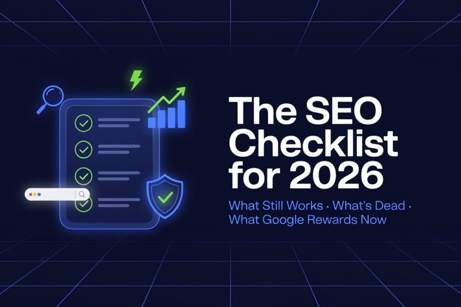 SEO checklist 2026